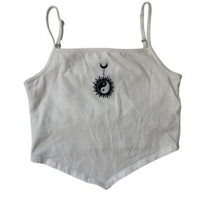 hollister white tank top